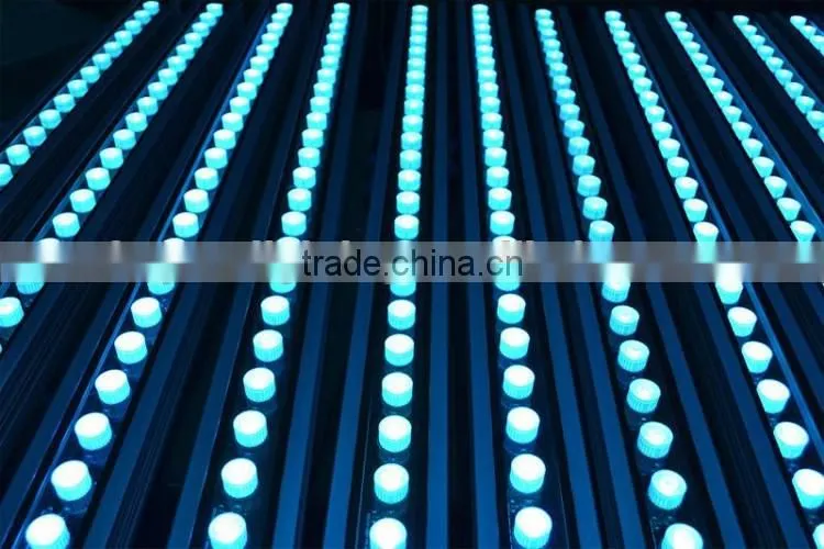CE LVD EMC FCC IP65 Outdoor DMX512 6in1 RGBWA+UV 24*15w LED Slim Cameleon Linear Panel LED Wash Bar Light