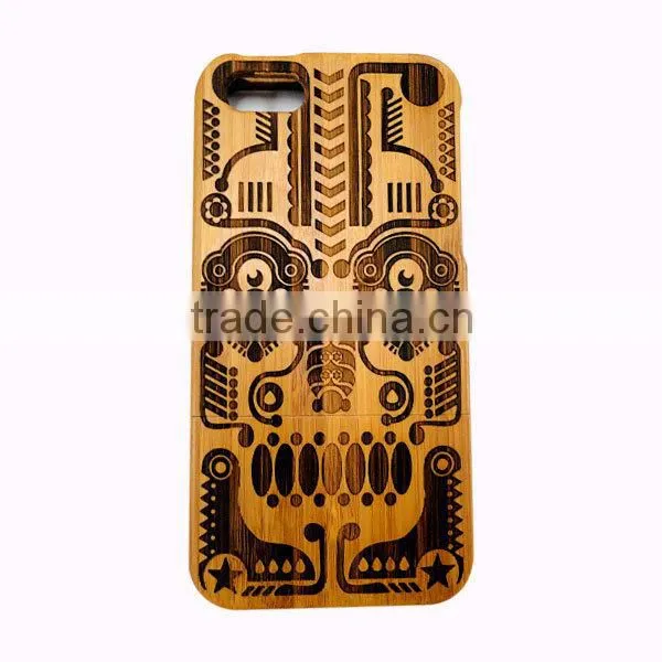 Custom laser logo handmade for bamboo iphone 5 case