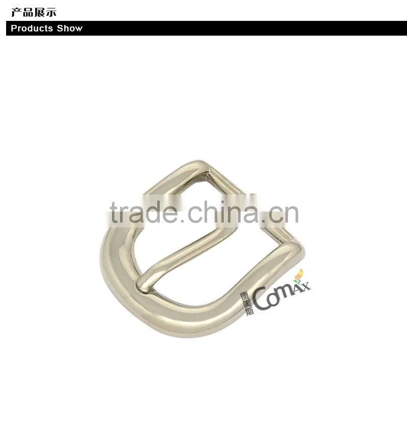Zinc Alloy Shiny Silver Metal Pin Belt Buckle