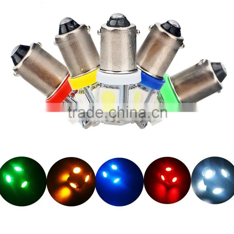 Multi-color 12volts ba9s 5050 5smd led auto lamp