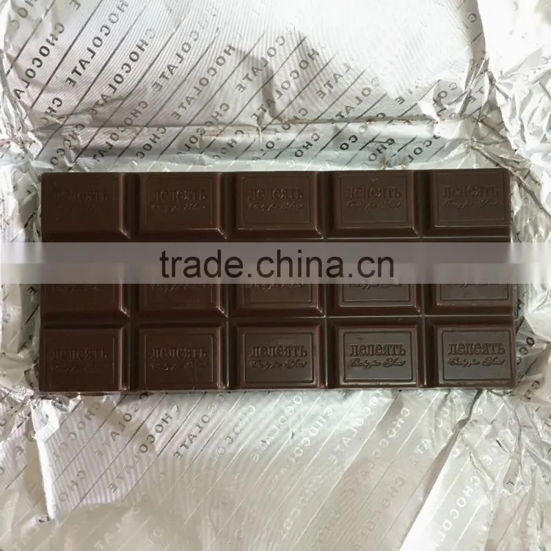 Black Dark Bar Chocolate / 100g Chocolate Bar