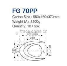 Most popular round shape plastic toilet seat selling in european countries