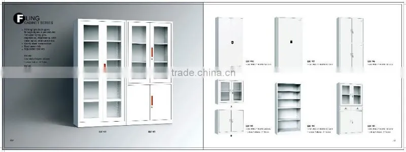 Clear View Glass Door Metal Storage Cabinets
