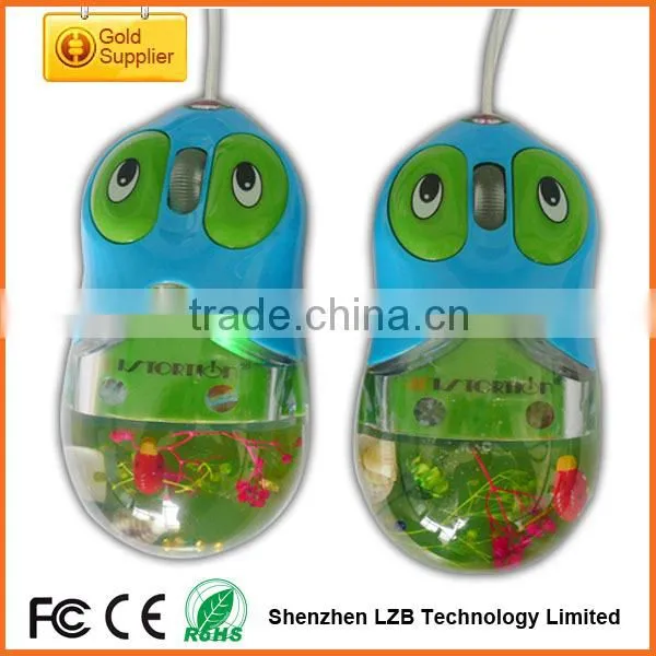 liquid wired mouse with floaters/liquid floater mouse/usb liquid mouse folaters