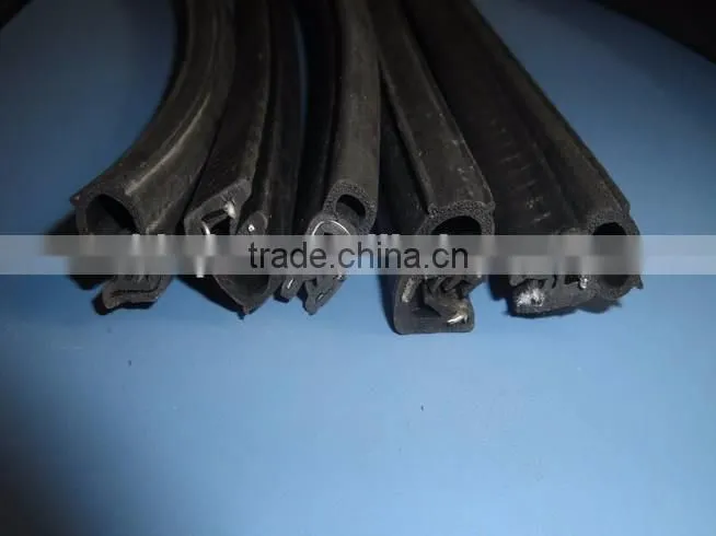 Car door rubber seals for EPDM rubber innner use steel belt