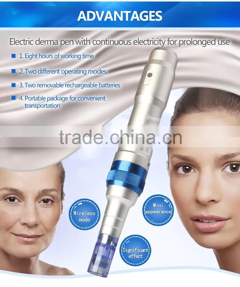 Wireless Derma pen Dr.pen Ultima A6 Microneedle pen derma stamp needle cartridge Newest 2016