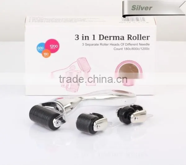 Arm hair loss therapy home micro needling dermaroller 3 in 1