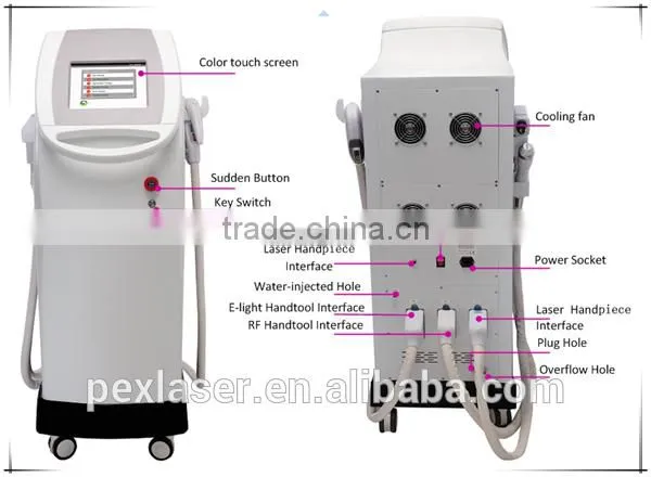 Elight IPL+RF+ ND: YAG Laser Multifunction Hair Removal Pigment Removal