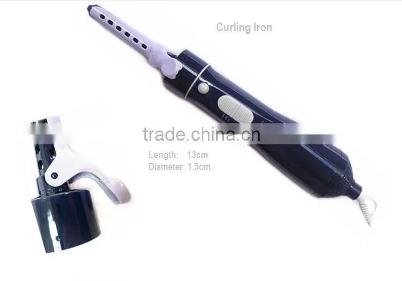 10 in 1 mutiple function hair curlers brush comb straightener dryer concentrator-black