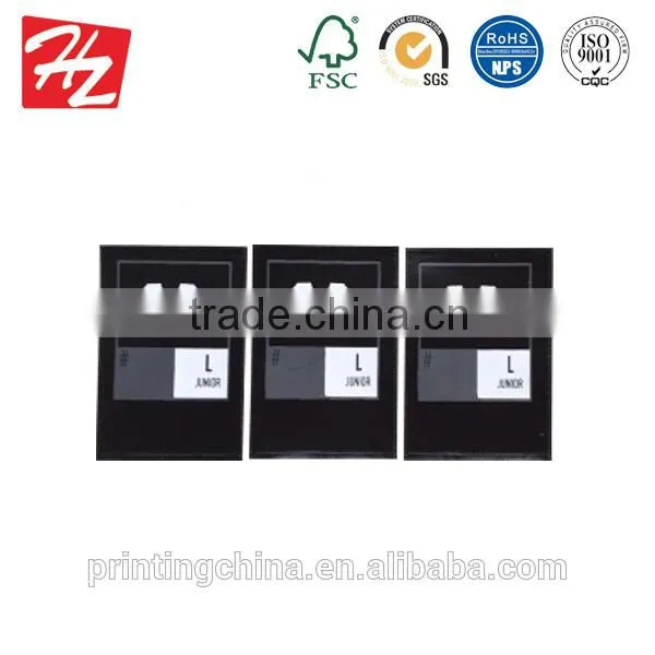 Selling good garment swing tag with logo printing