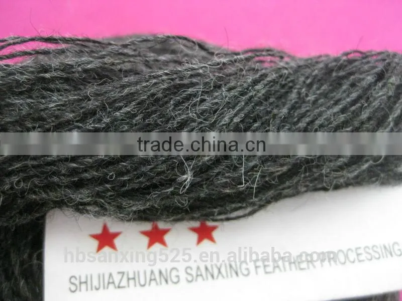 100% dyed wool yarn for making socks, raw white or dyed colors