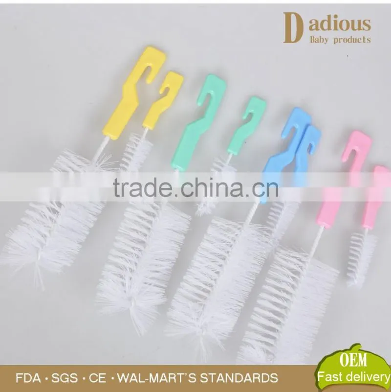 durable baby cleaning brus high quality baby bottle nylon brush