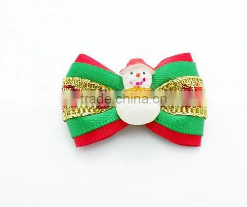 Polka dot Printed Layer bows for cats with stones