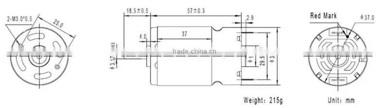 electric fan motor 12v 36mm