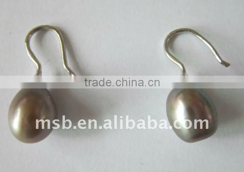 real/genuine drop pearl earrings