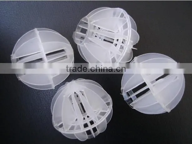 50mm Plastic Hollow ball in Scrubbing tower/ Polypropylene Plastic hollow Ball