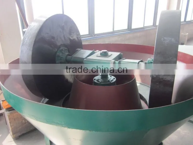 High efficiency gold ore milling wet pan mill with installation service