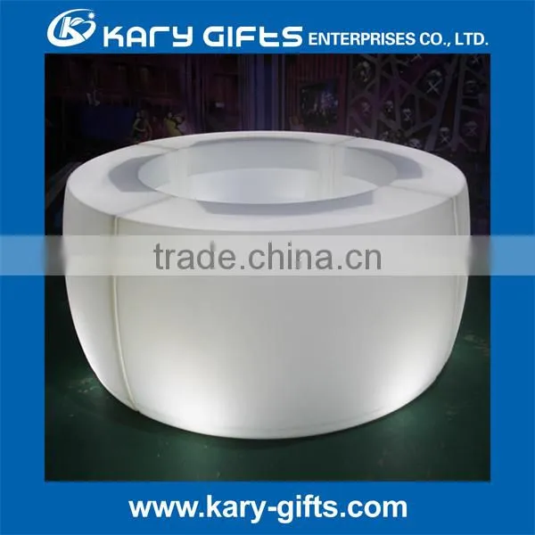 LED lighting night club table plastic outdoor cocktail bar furniture