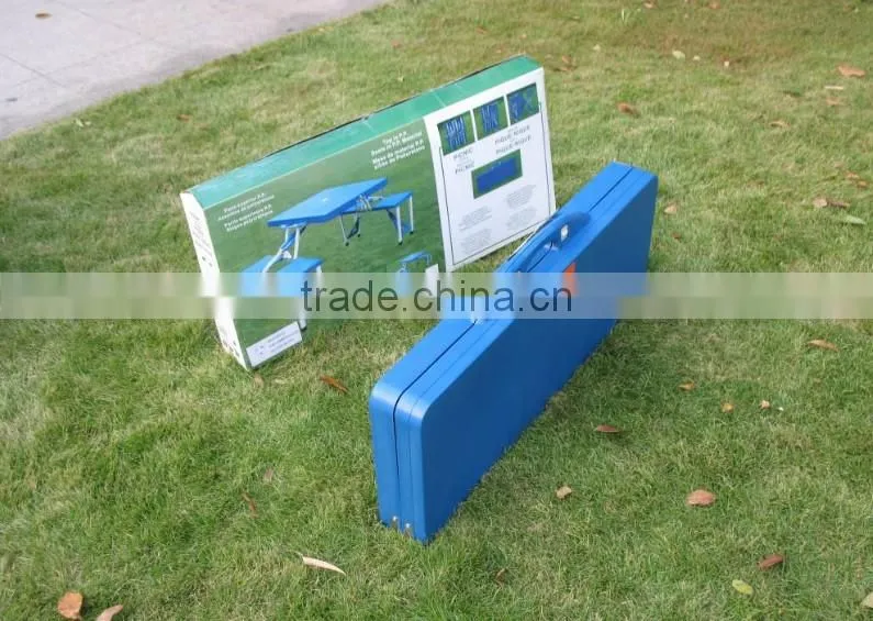 plastic folding picnic table and chair portable table for outside