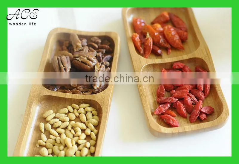 Bamboo serving plate