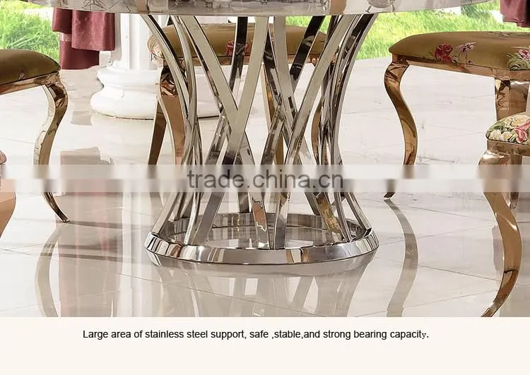 High Quality Durable Oval Glass Top Dining Table TH371