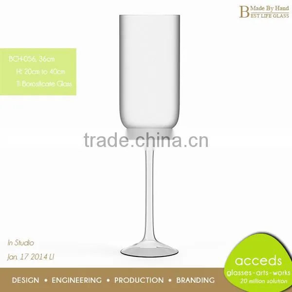 Heat Resistant Hand Made Glass Candle Holder