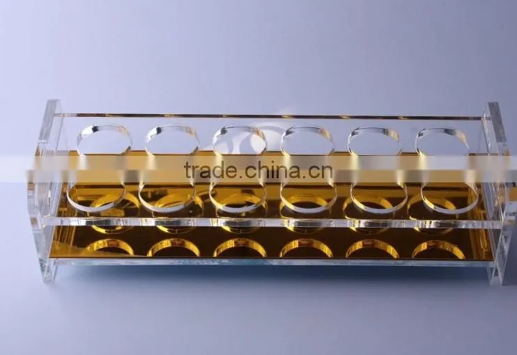 Top Grade Rectangle acrylic bullet shot glass display holders