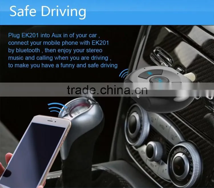 2017 3.5mm blutooth car handsfree car stereo bluetooth aux adapter