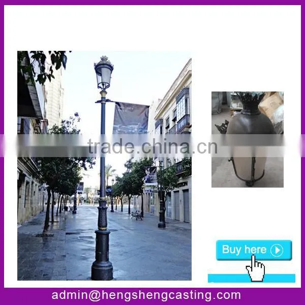 antique cast aluminum pole & aluminum lamp pole & aluminum lighting pole