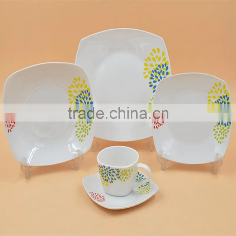 Hot sale ceramic porcelain dinner plate dish