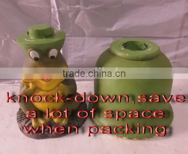 knock-down fiberglass duck wooden flower pots for livingroom