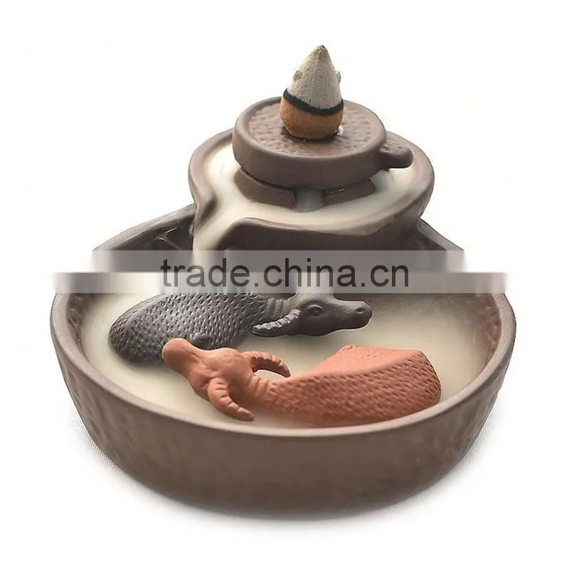 Buddhism Backflow Cattle Incense Burner