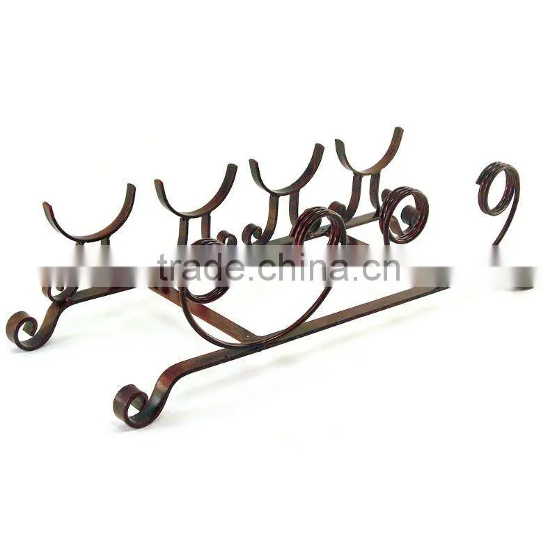 Countertop wire metal Wine Bottle Display Rack