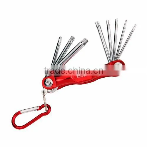 RONIX FOLDING TORX KEY SET (8 pcs) RH-2021 - ALU GRIP TORX KEY SET (8 pcs) RH-2041
