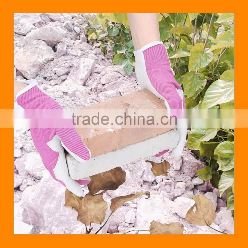 Comfortable Fit Pink Ladies Gardening Gloves Lawn and Garden Gloves For All Yard Work