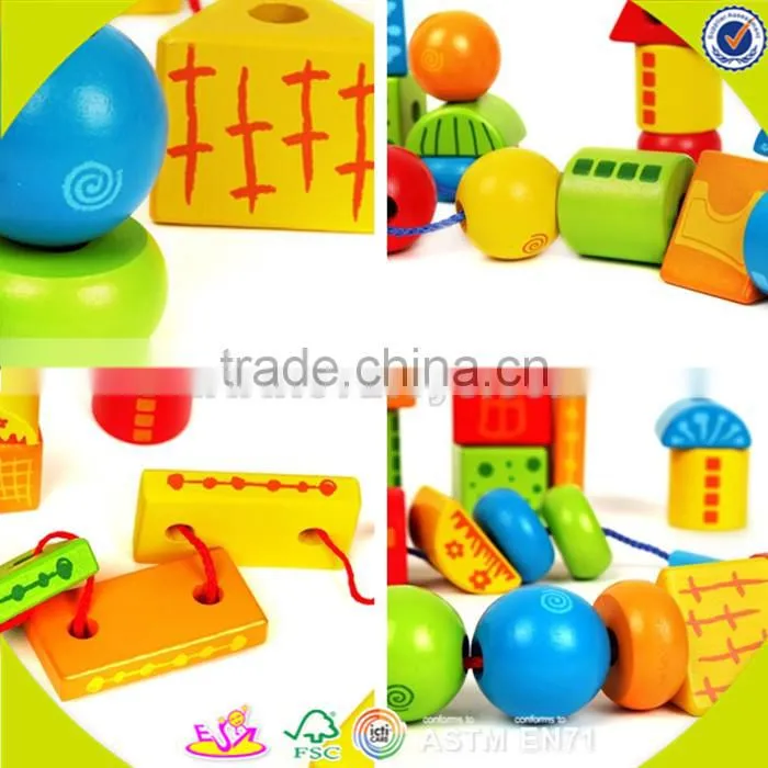 wholesale wooden blocks beaded toy for kids, diy wooden blocks beaded toy for kids, funny wooden blocks toy for kids W11E043