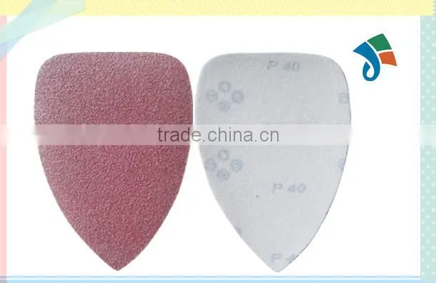 Peltate aluminium oxide abrasive cloth