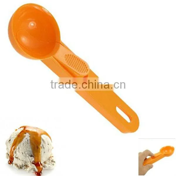 IC-0812 Custom Printed Plastic Ice Cream Spoon