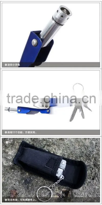 Mini Multi-function Pliers With Flashlight; Promotional Tool With LED; Mini Tool
