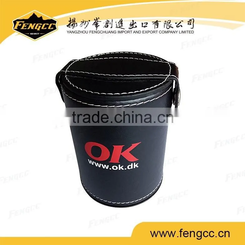 Hot sale Professional Black PU Dice Boxs
