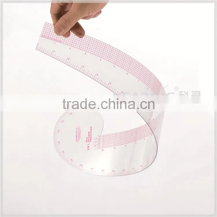 Kearing flexible plastic french curve for clothing making # 6503