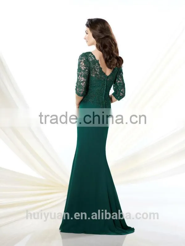 elegant chiffon long sleeve sequin casual green evening dress