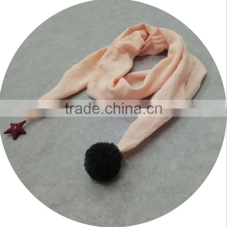 Newest Style baby girl Cotton plain Baby scarf