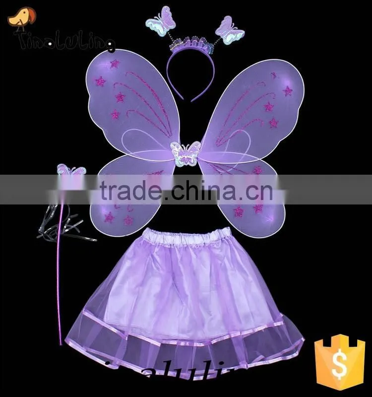 new products 2016 butterfly fairy wing girls party dress costume party supplies