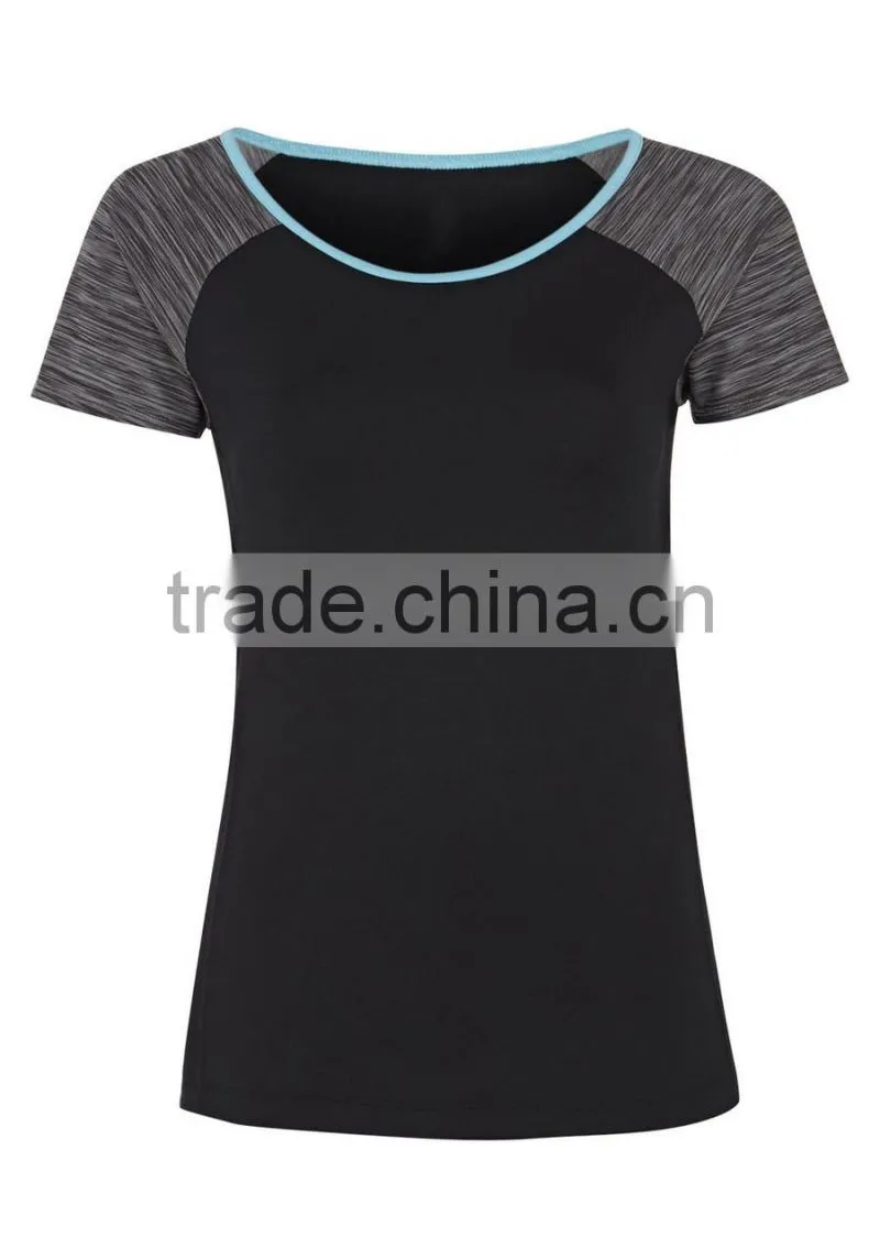 Custom Sports Gym Wholesale fashion t shirt for women yoga running t shirt