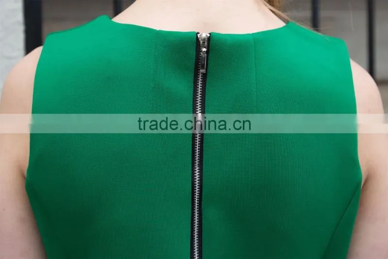 western style dress fahion ladies's slim fit summer knitting simple style sleeveless lovely dress