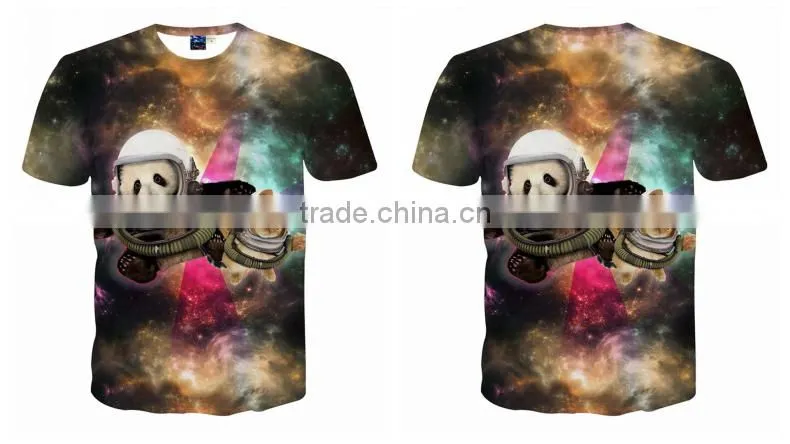 Ebay hot sale 3D Animal printed T Shirts for men Flash-cat Printed 3D T-Shirts short sleeve