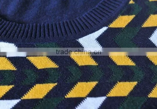 The long sleeve grey embroidery knitting pullover casual men knitted sweater