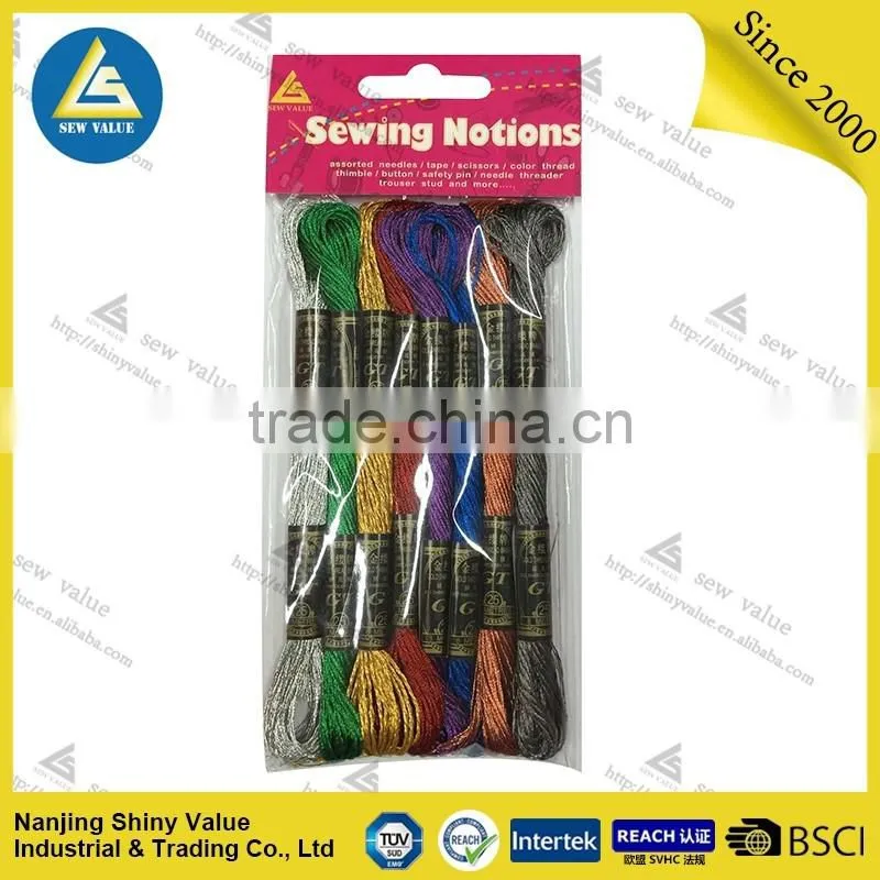 32s/2 wholesale colorful 100% Cotton cross stitch thread