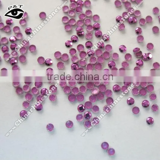 Iron on rhinestuds, hotfix metal studs octagon 3MM studs for garment